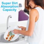 OstWony 12PCS Kitchen Towels Dish Towels, Multipurpose Reusable Dish Cloths, Dou... - Image 6