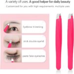 Tweezers Set, High Precision Stainless Steel Eyebrow Tweezers for Facial Hair, I... - Image 4