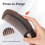 Dandruff Comb with Self-Cleaning Hollow Teeth & Massage Handle - Scalp Detox Com... - Image 4