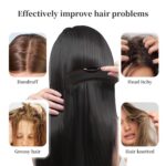 Dandruff Comb with Self-Cleaning Hollow Teeth & Massage Handle - Scalp Detox Com... - Image 5