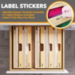 SpaceAid WrapNeat 3 in 1 Wrap Organizer with Cutter and Labels, Plastic Wrap, Al... - Image 4