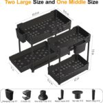 Sevenblue 3 Pack Under Sink Organizers,2-Tier Multi-Use Kitchen and Bathroom Org... - Image 3
