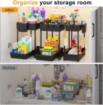 Sevenblue 3 Pack Under Sink Organizers,2-Tier Multi-Use Kitchen and Bathroom Org... - Image 5