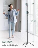 SENSYNE 62" Phone Tripod & Selfie Stick, Extendable Cell Phone Tripod Stand with... - Image 3