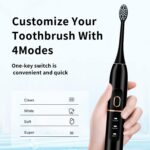 kingheroes Electric Toothbrush Set, Comes with 8 Brush Heads & Travel Case,4 Mod... - Image 6