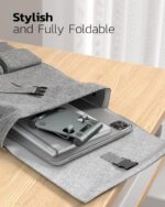 Nulaxy Dual Folding Cell Phone Stand, Fully Adjustable Foldable Desktop Phone Ho... - Image 6