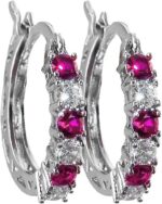 Sales Today Clearance 925 Sterling Silver Earrings For Women Valentines Day Gift... - Image 7