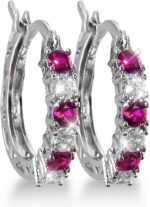 Sales Today Clearance 925 Sterling Silver Earrings For Women Valentines Day Gift... - Image 8