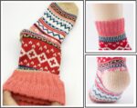 YZKKE 5Pack Womens Vintage Winter Soft Warm Thick Cold Knit Wool Crew Socks, Mul... - Image 4