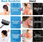 Yeipis 3 Pack Back Scratcher Metal Portable Telescoping with Rubber Handles, Ext... - Image 7