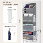 SpaceHacks 1 Pack Over The Door Organizer, Hanging Storage Organizer with Clear ... - Image 3