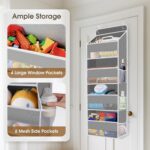 SpaceHacks 1 Pack Over The Door Organizer, Hanging Storage Organizer with Clear ... - Image 5