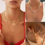 FAXHION 68 Pcs Gold Jewelry Set for Women with 7 Necklace, 17 Bracelet, 5 Hoop E... - Image 3