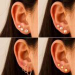 FAXHION 68 Pcs Gold Jewelry Set for Women with 7 Necklace, 17 Bracelet, 5 Hoop E... - Image 5