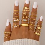 FAXHION 68 Pcs Gold Jewelry Set for Women with 7 Necklace, 17 Bracelet, 5 Hoop E... - Image 6