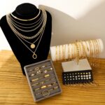 FAXHION 68 Pcs Gold Jewelry Set for Women with 7 Necklace, 17 Bracelet, 5 Hoop E... - Image 7