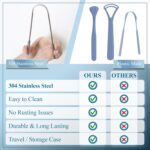 MasterMedi Tongue Scraper for Adults with Multicolor Travel Cases (2 Pack), 100%... - Image 6