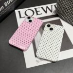 for iPhone 14 Case Polka Dot Phone Cases Aesthetic Design Trendy Simple Case Sli... - Image 8