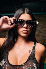 Crazy Feng Y2K Sunglasses for Women Men 2026 Futuristic Wrap Around Fashion Tren... - Image 7