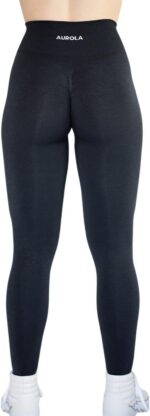 AUROLA Workout Leggings for Women Seamless Scrunch Tights Tummy Control Gym Fitn... - Image 3