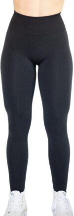 AUROLA Workout Leggings for Women Seamless Scrunch Tights Tummy Control Gym Fitn... - Image 5