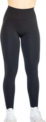 AUROLA Workout Leggings for Women Seamless Scrunch Tights Tummy Control Gym Fitn... - Image 7