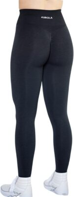 AUROLA Workout Leggings for Women Seamless Scrunch Tights Tummy Control Gym Fitn... - Image 8