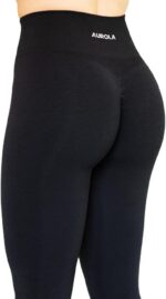AUROLA Workout Leggings for Women Seamless Scrunch Tights Tummy Control Gym Fitn... - Image 9