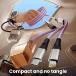 Travel Essentials, 3 in 2 USB A/C Cable to iPhone 17 Charger/iWatch Charger/IP, ... - Image 6