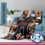 DayOfShe Custom Blanket with Photo I Love You Girlfriend Boyfriend Gifts,Persona... - Image 3