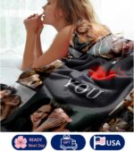 DayOfShe Custom Blanket with Photo I Love You Girlfriend Boyfriend Gifts,Persona... - Image 5