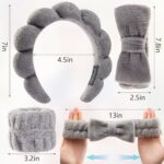 Ztomine Headbands for Women - Spa Headband and Wristband Set - Headband for Wash... - Image 3