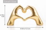 Small Heart Hands Sculpture Decor for Living Room Bedroom Bookshelf Coffe Table ... - Image 5