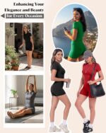 ZOOSIXX Two Piece Workout Sets for Women - Summer Outfits 2 Piece Short Gym Sets... - Image 5
