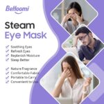 BeHoomi Steam Eye Mask, 10Packs Heated Eye Mask, Self Heating Disposable SPA War... - Image 4