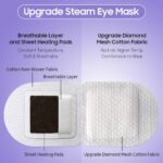 BeHoomi Steam Eye Mask, 10Packs Heated Eye Mask, Self Heating Disposable SPA War... - Image 5