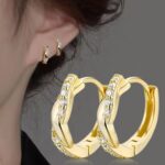 1 Dollar Items Only 14K Gold Hoop Earrings for Women Prime+Deals Today Clearance... - Image 3