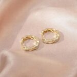 1 Dollar Items Only 14K Gold Hoop Earrings for Women Prime+Deals Today Clearance... - Image 4