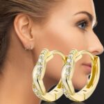 1 Dollar Items Only 14K Gold Hoop Earrings for Women Prime+Deals Today Clearance... - Image 7