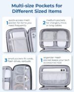 BAGSMART Electronics Organizer Travel Case, Cable Charger Cord Tech Organizer Po... - Image 5
