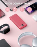 Portable Charger Built-in Cables and AC Wall Plug, VRURC USB C Power Bank 10000m... - Image 8
