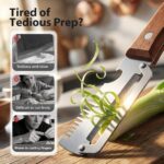 Premium Vegetable Peeler with Wooden Handle and Bottle Opener, 2026 Upgrade Mult... - Image 4