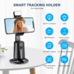 Auto Face Tracking Tripod 360° Rotating Cell Phone Photo and Video Kits Stand, N... - Image 3