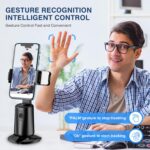 Auto Face Tracking Tripod 360° Rotating Cell Phone Photo and Video Kits Stand, N... - Image 4