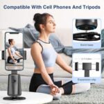 Auto Face Tracking Tripod 360° Rotating Cell Phone Photo and Video Kits Stand, N... - Image 6