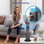 Auto Face Tracking Tripod 360° Rotating Cell Phone Photo and Video Kits Stand, N... - Image 7