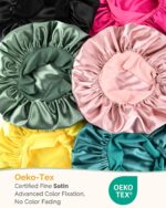 YANIBEST Adjustable Satin Bonnet for Sleeping Women Double Layer Hair Wrap Reduc... - Image 7