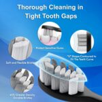 Kuicur Sonic Electric Toothbrush for Adults and Kids, Comes with 10 Brush Heads ... - Image 6