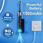 Kuicur Sonic Electric Toothbrush for Adults and Kids, Comes with 10 Brush Heads ... - Image 8