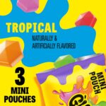Gushers Tropical Fruit Flavored Snacks, Mini Pouches, 3 Ct, 1.32 oz - Image 4